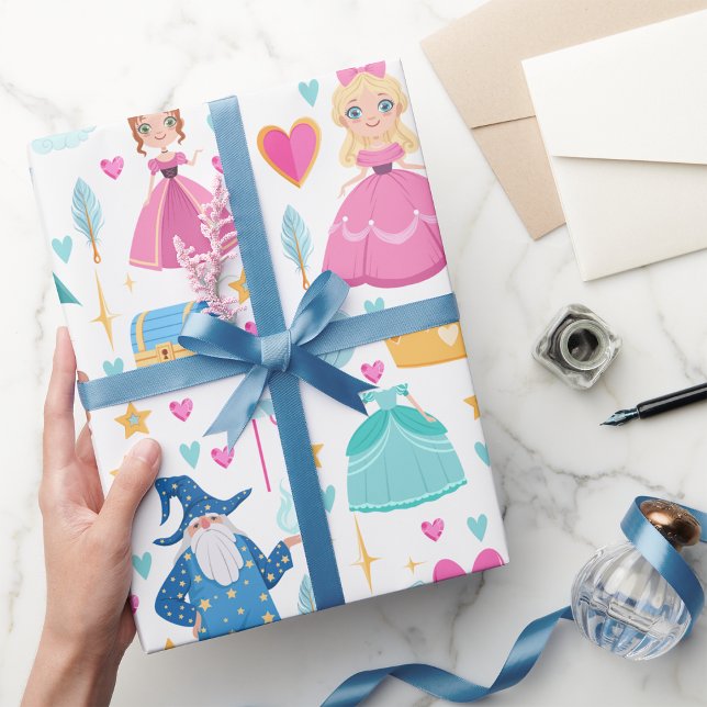 Papier Cadeau Personnages de Contes de Fées (Créateur téléchargé)