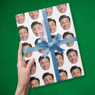 Papier Cadeau personnalisation Funny Face photo Cadeau d'anniver
