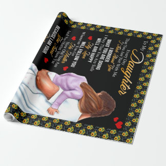 Papier Cadeau Personnalisé À Ma Couverture Fille,