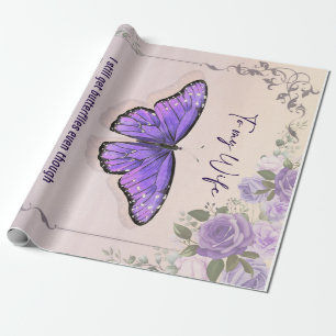 Papier Cadeau Personnalisé À Ma Femme Lettre d'amour du mari
