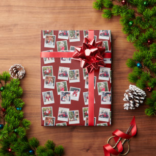 Papier cadeau personnalisé avec des clichés épars