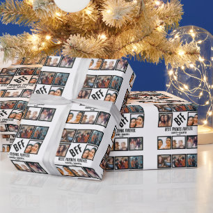 Papier Cadeau Personnalisé Meilleurs amis pour toujours BFF 8 Co