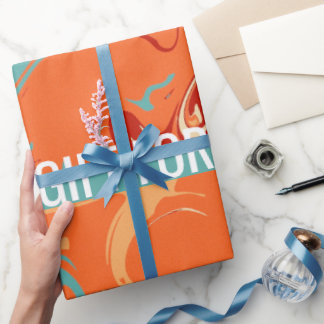 Papier Cadeau Personnalisé Pastel Marbre Aesthétique Mignon
