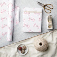 Personnalisé Rose Girly Elegant Baby