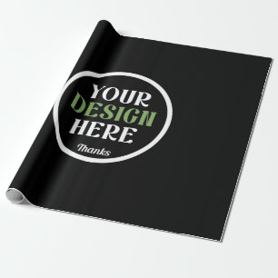 Papier Cadeau personnalisé, unique, élégant et minimaliste hersh
