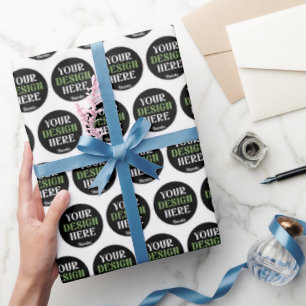 Papier Cadeau personnalisé, unique, élégant et minimaliste kiss
