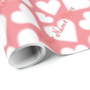 Papier cadeau personnalisé Valentine's Love Wrappi