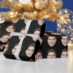 Papier Cadeau Personnalisé Visage Personnalisé Anniversaire Soir