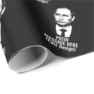 PAPIER CADEAU PERSONNALISÉ VLADIMIR POUTINE