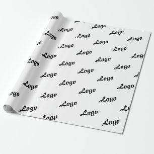 PAPIER CADEAU PERSONNALISÉ VOTRE LOGO ENTREPRISE MODERNE ÉLÉGANT