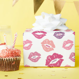 Papier Cadeau Personnalisé Votre Nom Sur Mes Lèvres