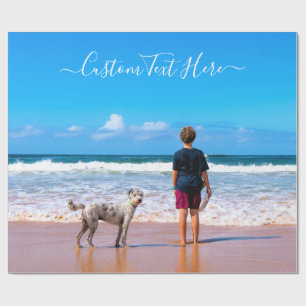 Papier Cadeau Personnalisé Votre Papier D'Emballage Photo Texte 