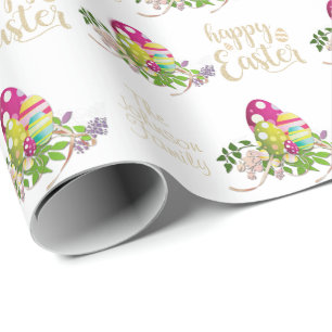 Papier Cadeau Personnaliser les joyeux Pâques