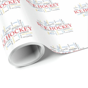 Papier Cadeau Personnaliser, Merci d'entraîneur de hockey sur gl