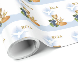 Papier Cadeau Personnaliser, RCIA Félicite le sacrement catholiq