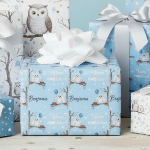 Papier Cadeau Personnalisez l'anniversaire de l'hiver ONEderland
