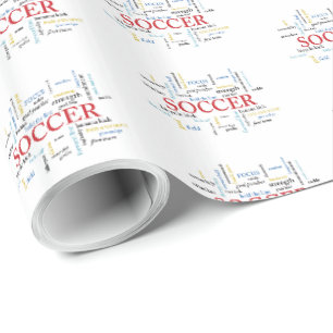 Papier Cadeau Personnalisez, Merci d'entraîneur de football en m