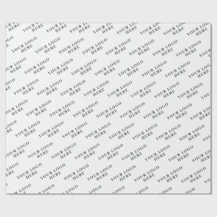 PAPIER CADEAU PERSONNALISEZ VOTRE LOGO ÉLÉGANT MODERNE STYLÉ CLA