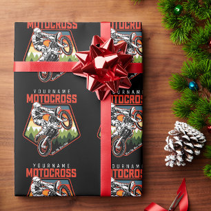 Papier Cadeau Personnalized Motocross