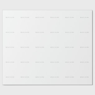 Papier Cadeau Personnel Moderne Exclusif Ajouter Nom Minimaliste