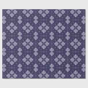 Papier Cadeau Pétales de fleurs géométriques motif abstrait répé