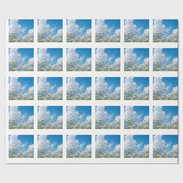 Papier Cadeau Pétales embrassés par le soleil (Couture)
