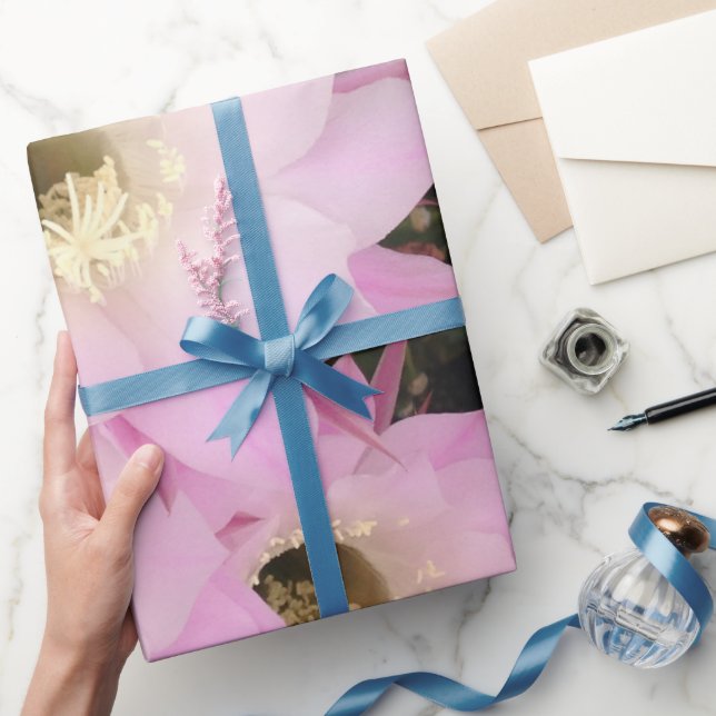 Papier Cadeau Pétales roses du désert (Cadeaux)