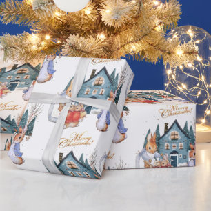 Papier Cadeau Peter le lapin Noël shopping