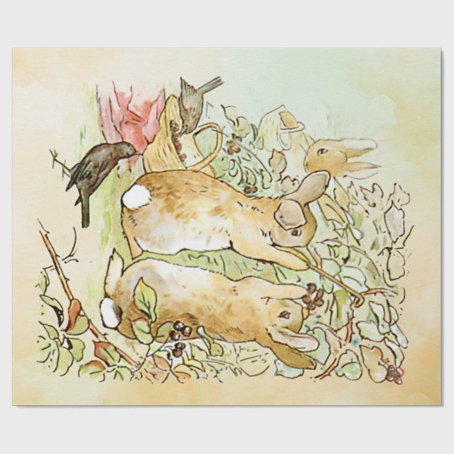 Papier Cadeau Peter Rabbit 4 Papier d'enveloppement (Plat)
