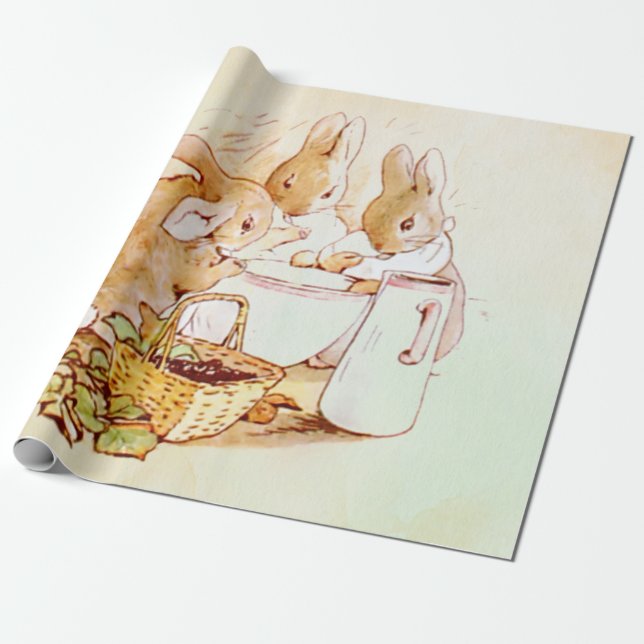 Papier Cadeau Peter Rabbit Beatrix Potter (Déroulé)