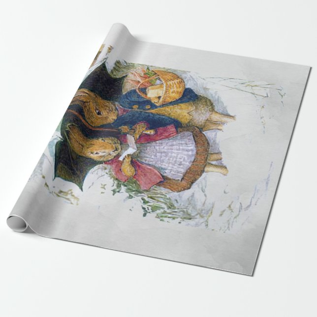 Papier Cadeau Peter Rabbit (parapluie) (Déroulé)