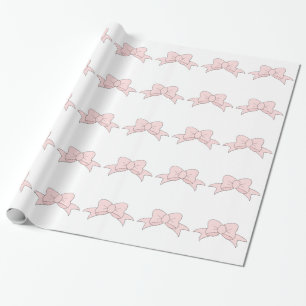 Papier Cadeau Petit arc rose sensible