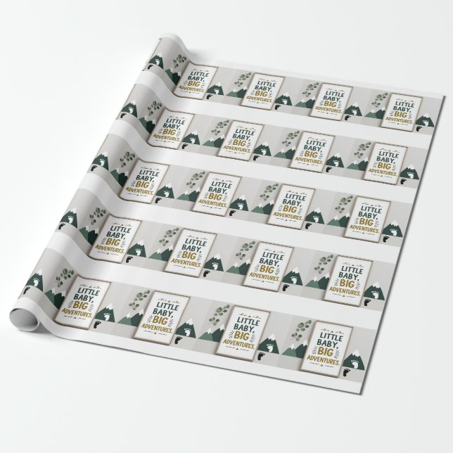 Papier Cadeau Petit bébé grand  (Déroulé)