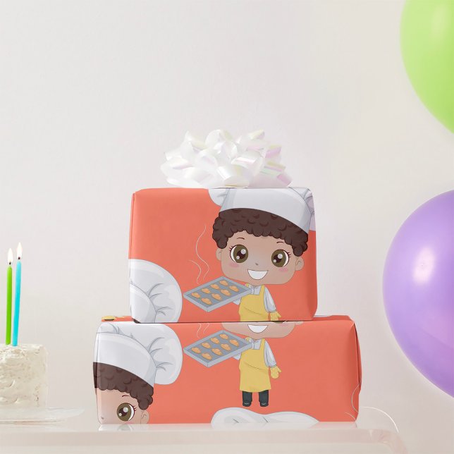 Papier Cadeau Petit Boulanger (Créateur téléchargé)