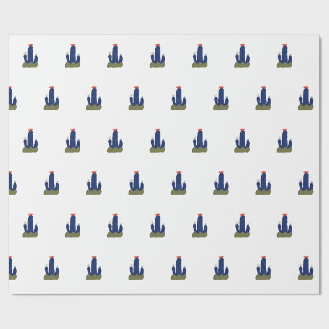 Papier Cadeau Petit cactus (Plat)