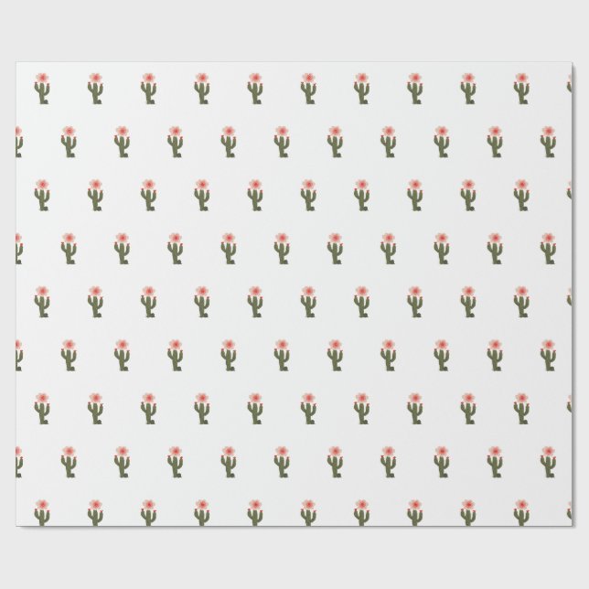 Papier Cadeau Petit cactus (Plat)