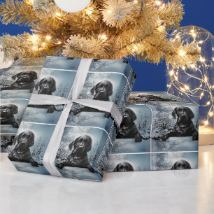 Papier Cadeau Petit chiot noir Labrador Retriever T-Shirt Thirt