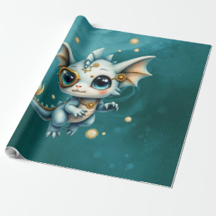 Papier Cadeau Petit Dragon à Vapeur – Ingénieur en Chaos Profess