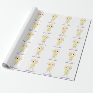 Papier Cadeau Petit garçon roux drôle