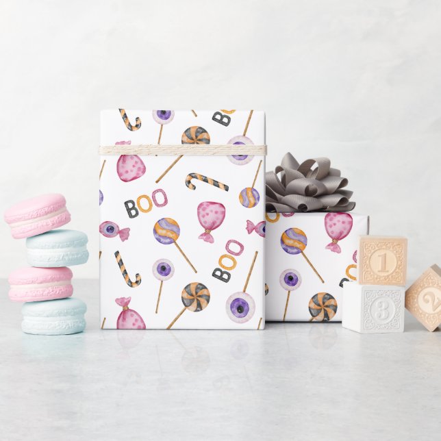 Papier Cadeau Petit hululement Halloween (Baby Shower)
