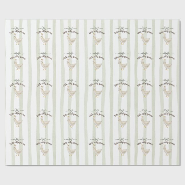 Papier Cadeau Petit Oie Ridicule  (Plat)