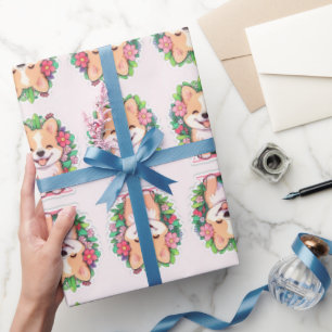 Papier Cadeau Petit Petit Petit Petit Chien Chien Chien Mignonne