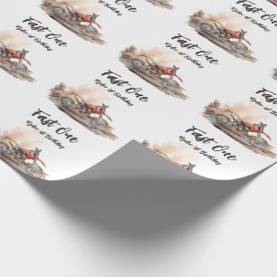 Papier Cadeau Petit Racingue Premier Anniversaire