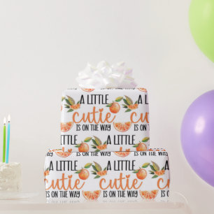 PAPIER CADEAU PETITE CUTIE BABY SHOWER MOTIF