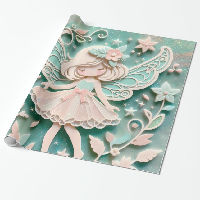 Papier Cadeau Petite fille (Déroulé)