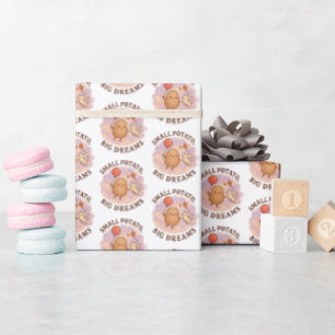 Papier Cadeau Petite Pomme de Terre Grands Rêves – Motivation Mi