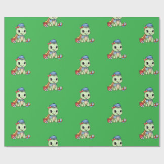 Papier Cadeau Petite Tortue Mignonne