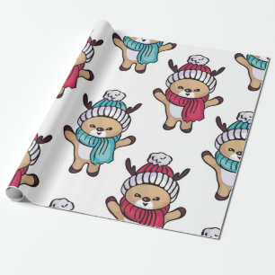 Papier Cadeau Petites crevettes d'hiver