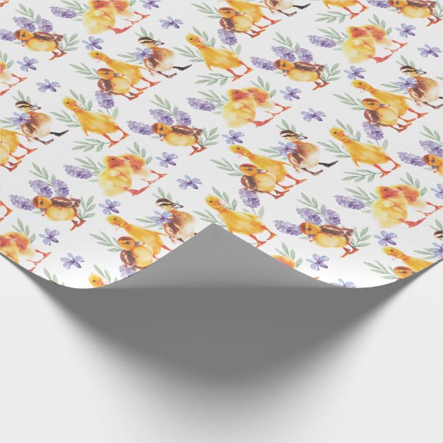 Papier Cadeau Petits canards jaunes (Coin)