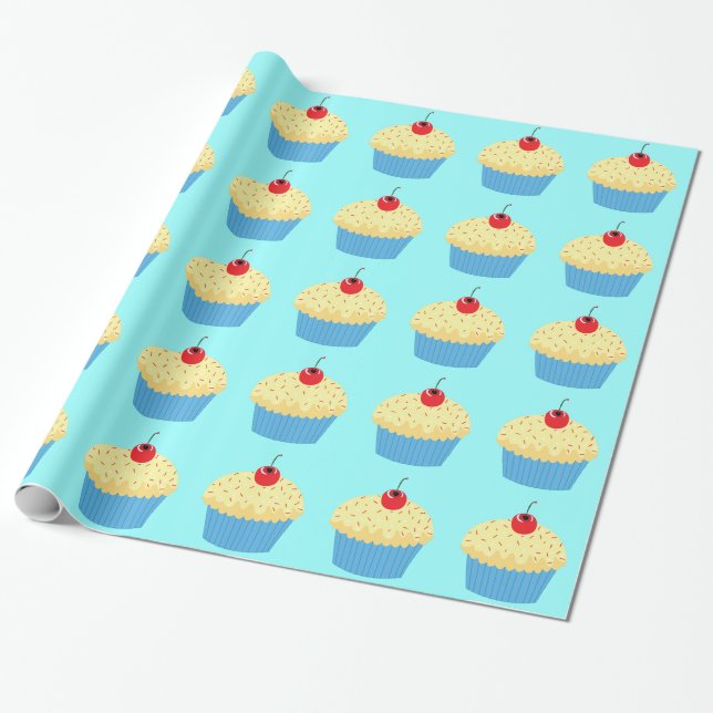 Papier Cadeau Petits gâteaux de vanille (Déroulé)